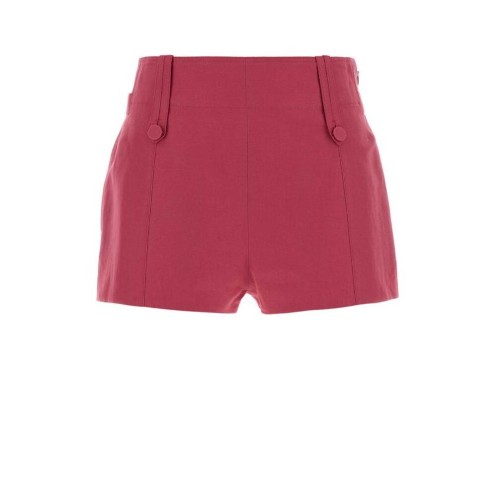 Chloe Women Fuchsia Linen Blend Shorts